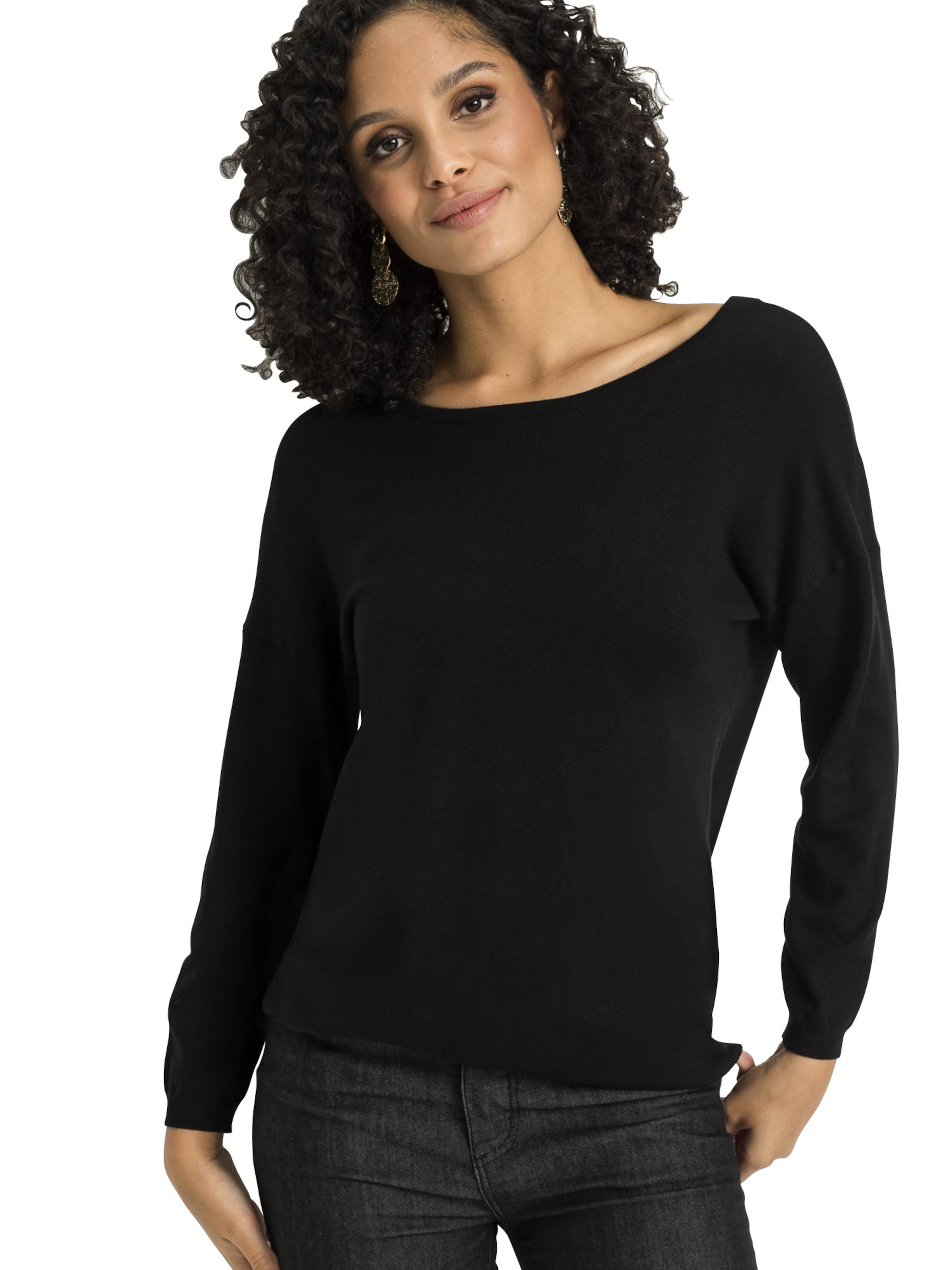 Pullover di bonprix in nero: frontale