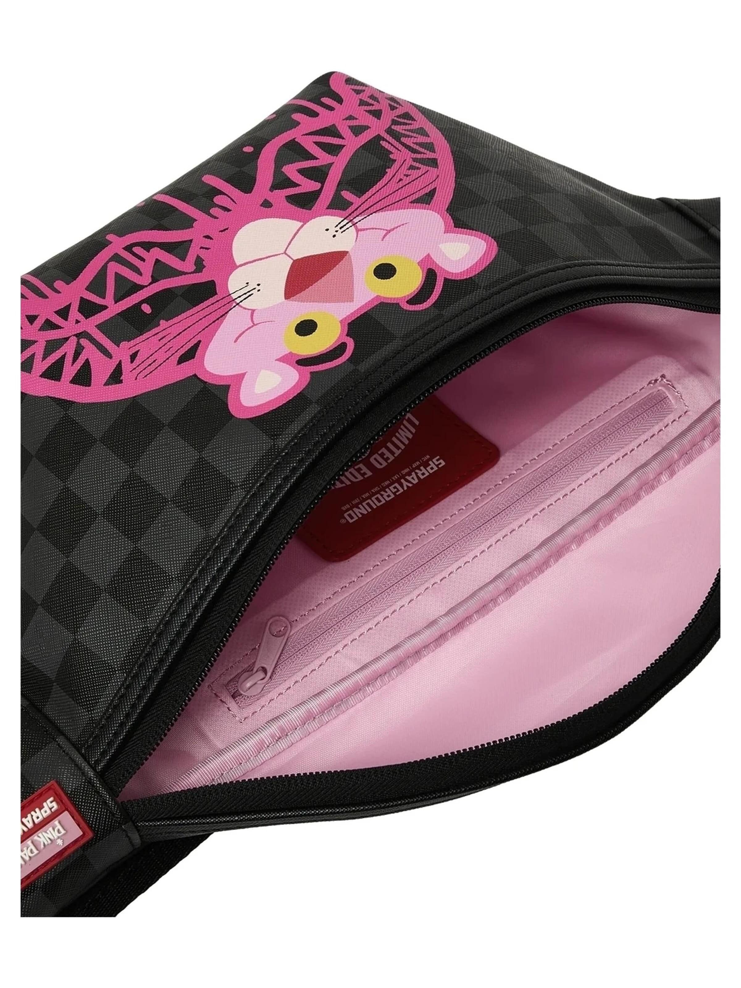 Sprayground Gürteltasche 'Ri=D1onera sprayground negra pantera rosa pink panther drippy diamonds=
 crossbody 6'‌‌‌‌‌‌‌‌ in Schwarz