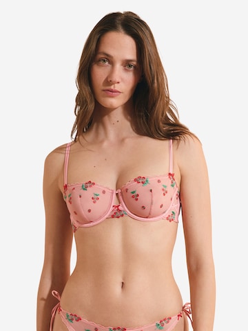 ETAM Balconette BH 'Tomato Love' in Roze