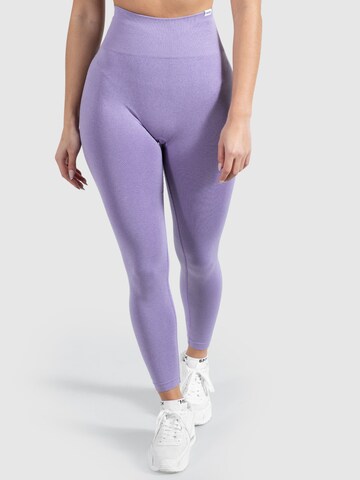 Skinny Pantalon de sport 'Amaze Scrunch' Smilodox en violet : devant