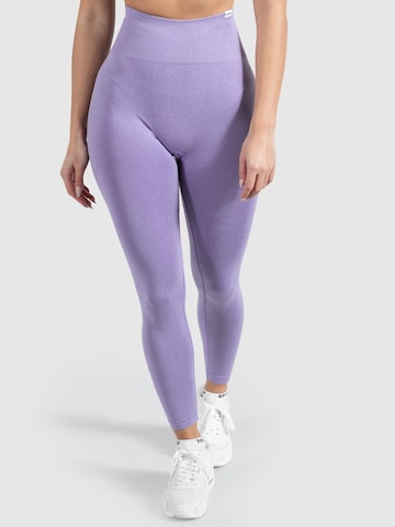 Smilodox Skinny Workout Pants 'Amaze Scrunch' in Purple: front