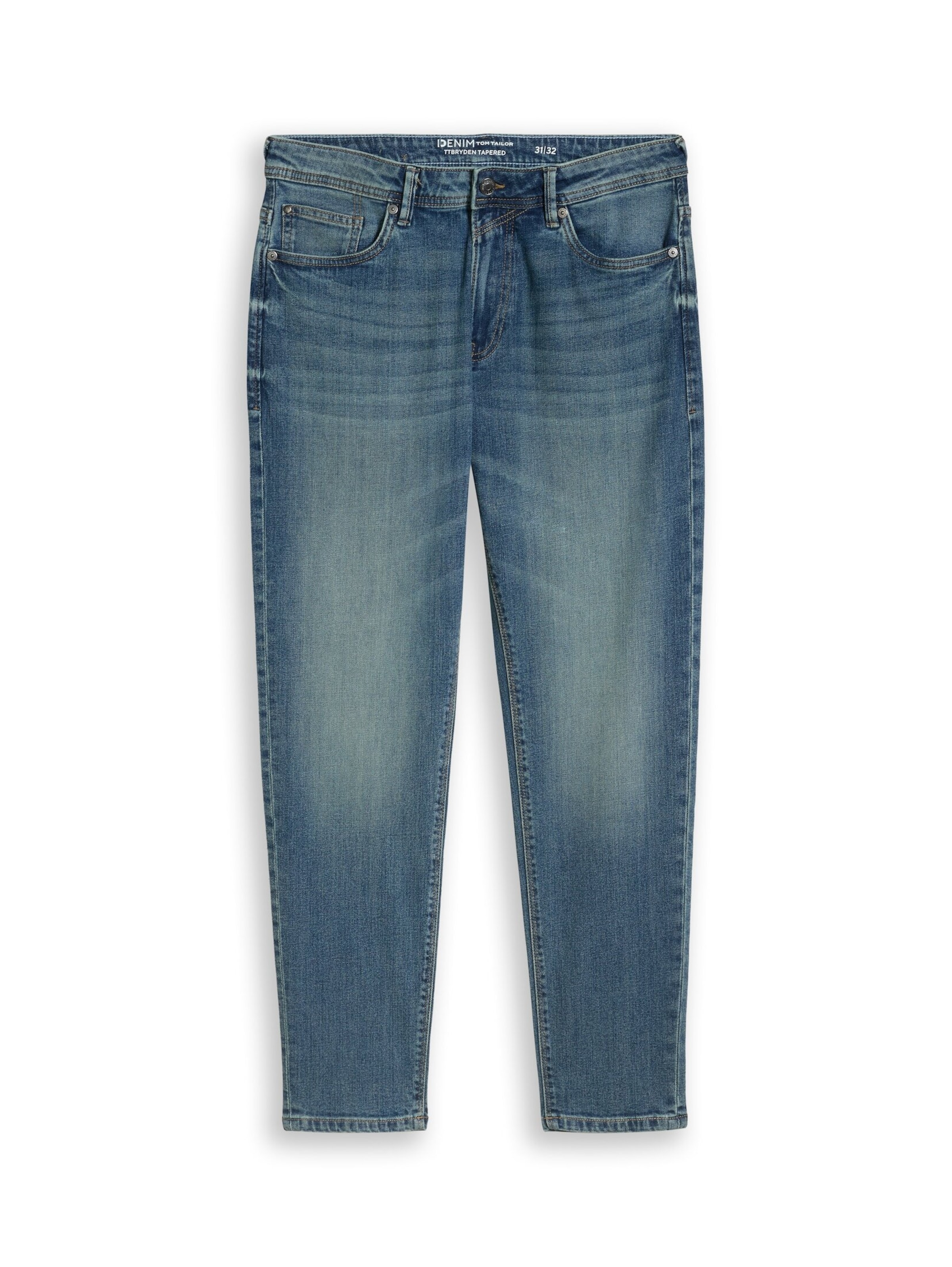 TOM TAILOR DENIM Tapered Jeans 'BRYDEN' in Blau: Vorderseite