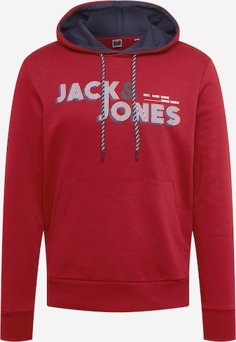 JACK & JONES Majica 'Friday' | rdeča barva: sprednja stran