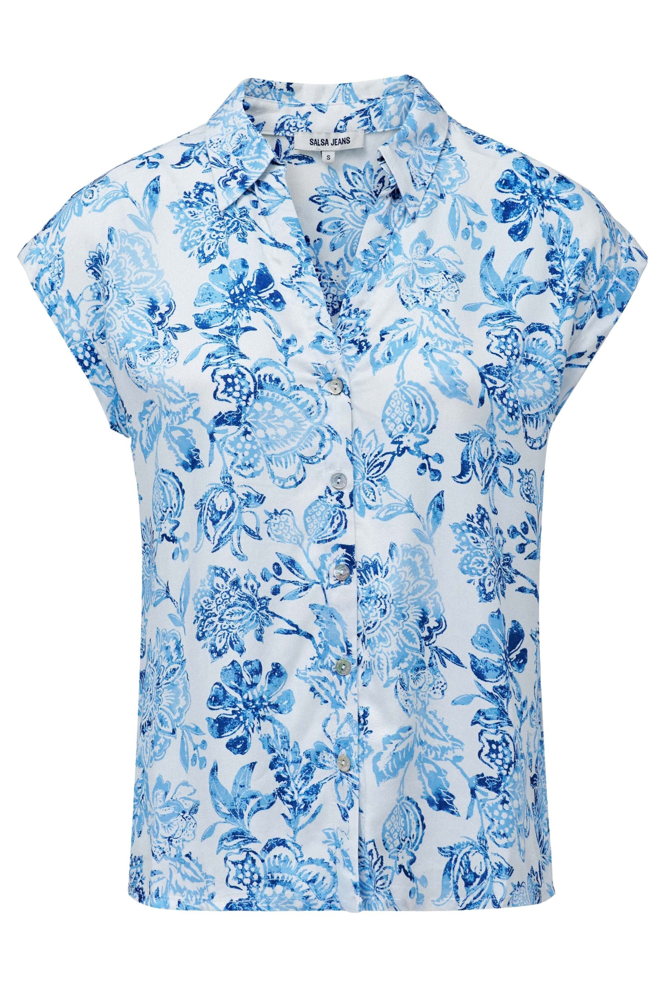 Salsa Jeans Blouse in Blue: front