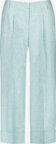 GERRY WEBER Regular Pleated Pants in Green: front