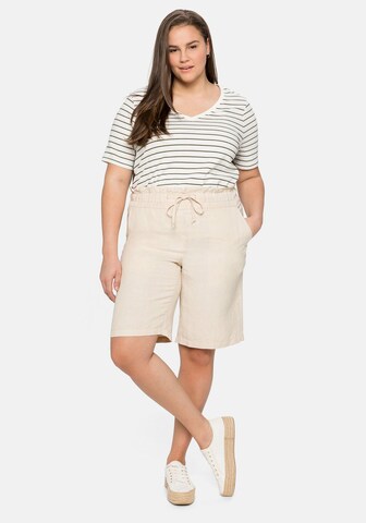 SHEEGO - regular Pantalón en beige