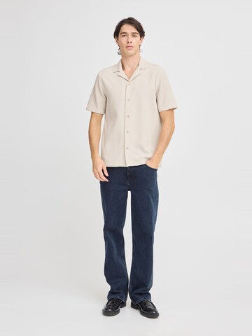 Casual Friday Comfort fit Overhemd ' CFARCHER knitted ' in Beige