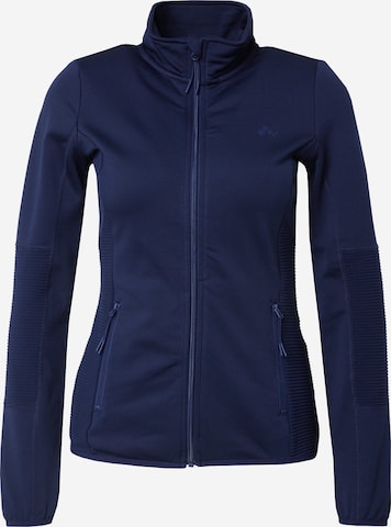 ONLY PLAY Athletic Fleece Jacket 'JETTA' in Blue: front