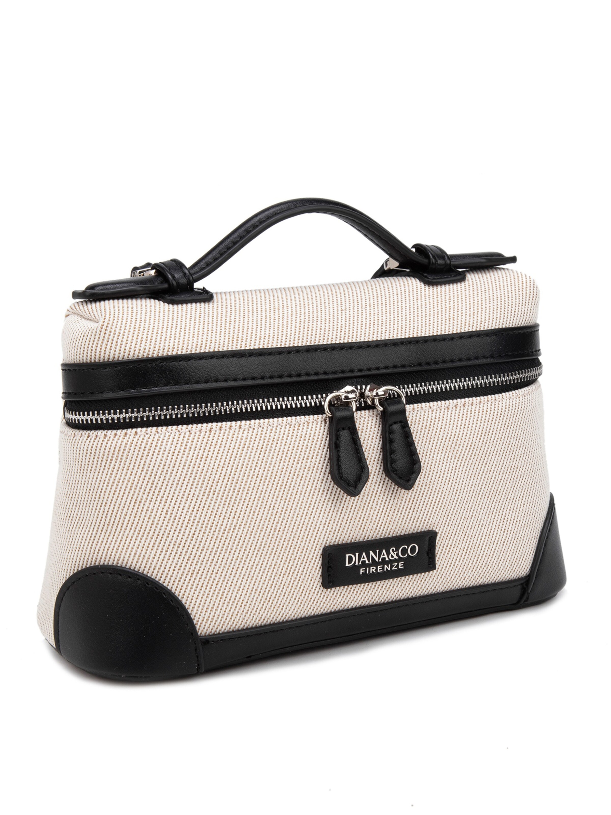 Borsa a tracolla 'Borsa a Mano Strutturata Diana & Co Firenze con Tracolla Regolabile e Dettagli Ecopelle' di Diana&Co. in nero