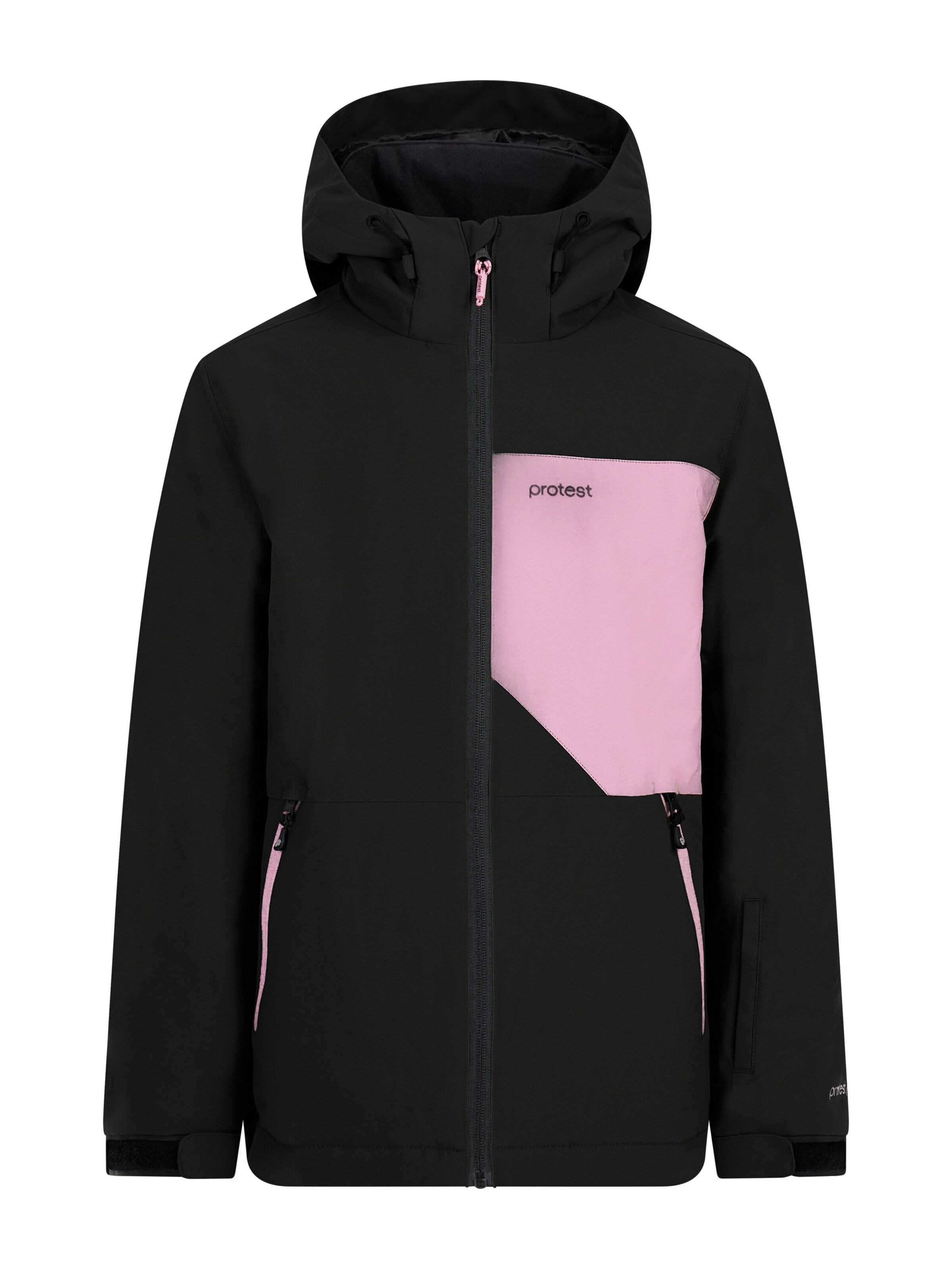 PROTEST Sports jacket 'PRTNoortje JR' in Black: front