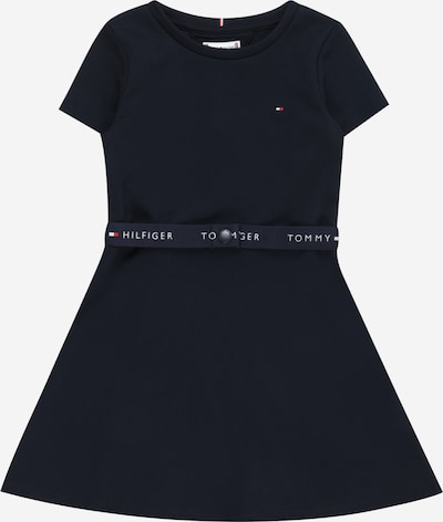 TOMMY HILFIGER Obleka 'ESSENTIAL' | nočno modra / rdeča / bela barva, Prikaz izdelka