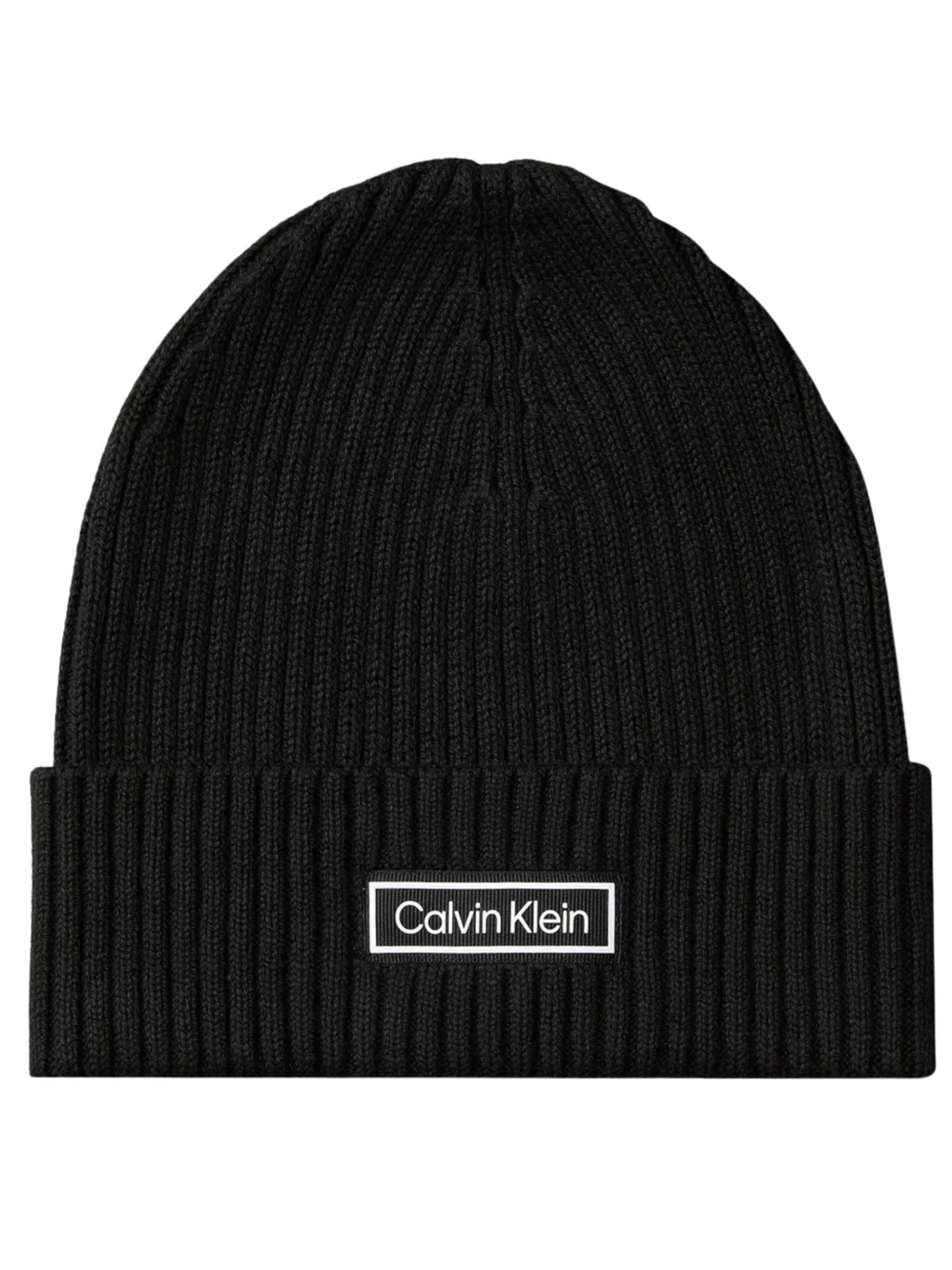 Calvin Klein Mütze 'LV04D8053G - CAPPELLO - CALVIN KLEIN'‌ in Schwarz: Vorderseite