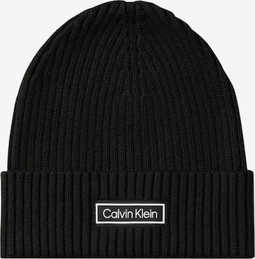Calvin Klein Mütze 'LV04D8053G - CAPPELLO - CALVIN KLEIN' in Schwarz: Vorderseite