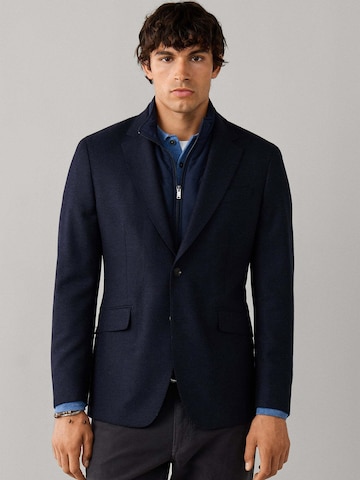 Hackett London Regular Fit Sakko in Blau: Vorderseite