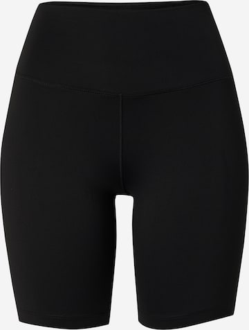 NIKE Skinny Sportbroek in Zwart: voorkant