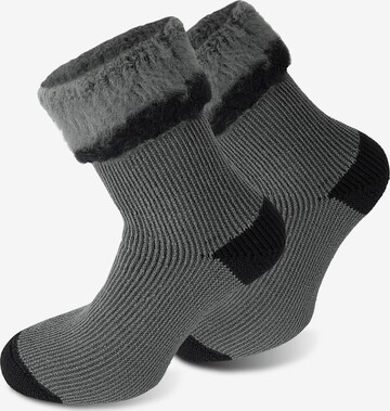 Polar Husky Socks 'Extrem Hot' in Grey: front