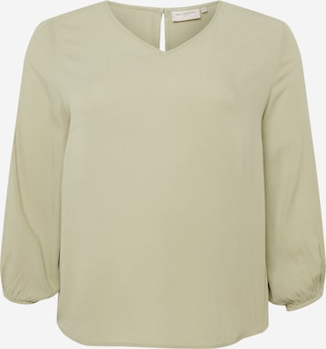 ONLY Carmakoma Blouse 'JUDIA' in Groen: voorkant