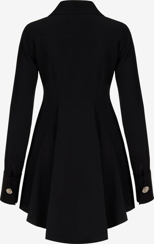 NOCTURNE Košilové šaty – černá