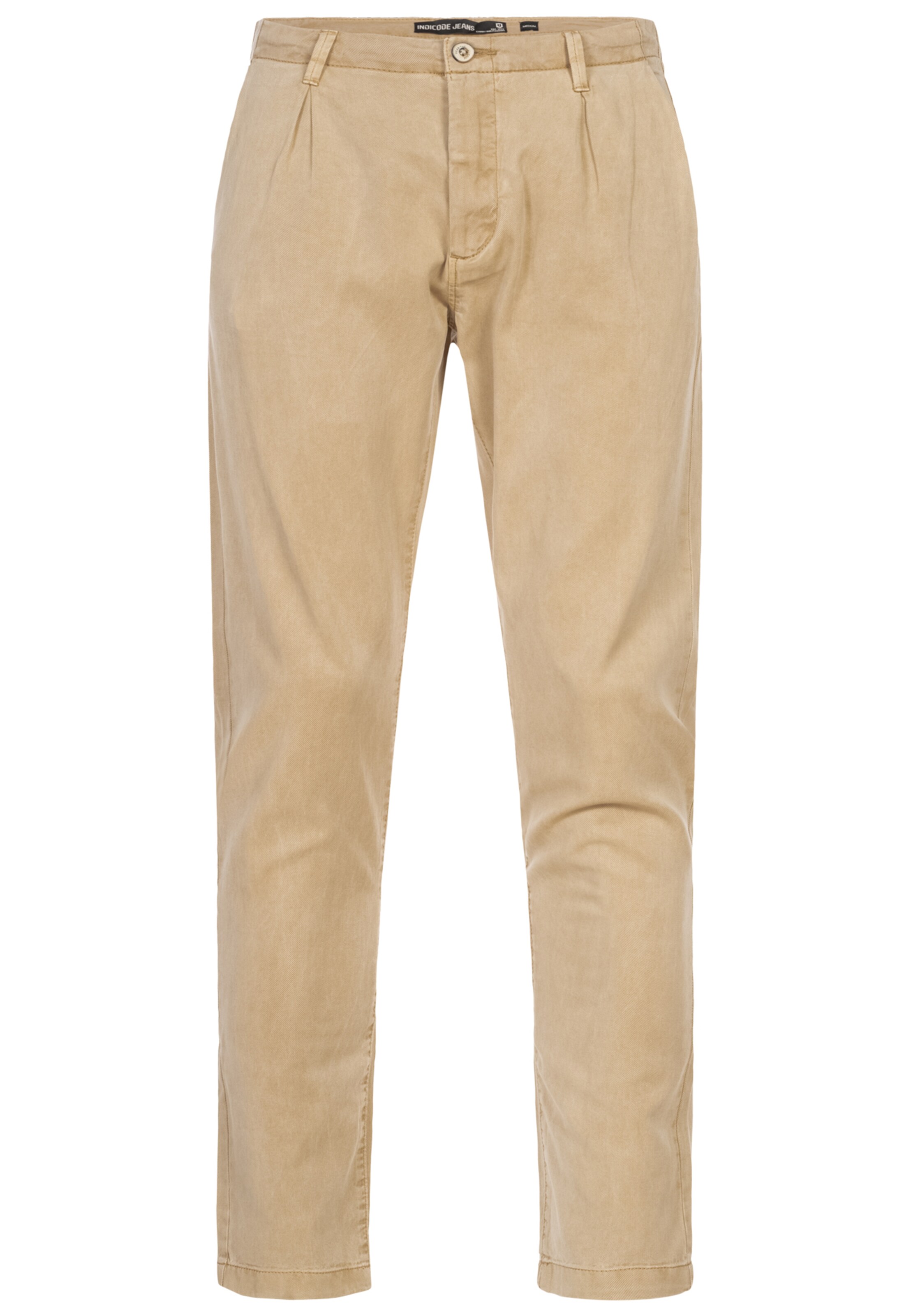 INDICODE JEANS Chino Pants ' Ville ' in Beige: front