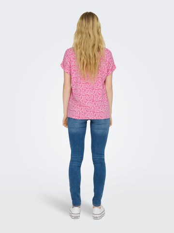 ONLY Shirt 'MOSTER' in Roze