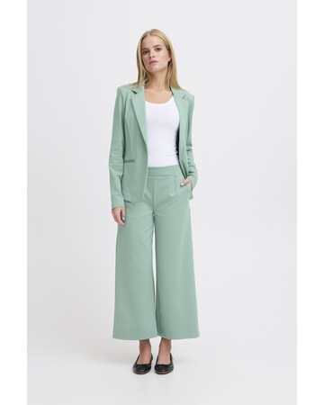 ICHI - Pierna ancha Pantalón 'Kate' en verde
