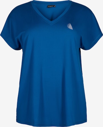 Active by Zizzi - Camiseta funcional en azul: frente