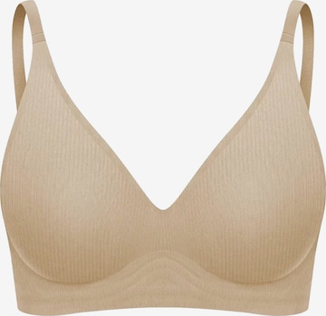 Push-up Reggiseno 'Rib Comfort Push-Up BH' di cfab in beige: frontale