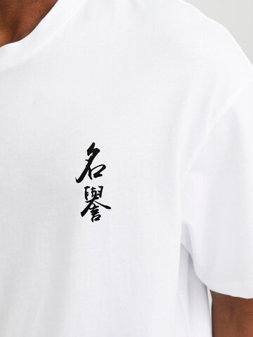 T-Shirt 'HONOR' JACK & JONES en blanc