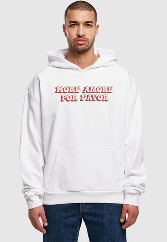 Sweat-shirt 'More Amore Favor' Merchcode en blanc : devant