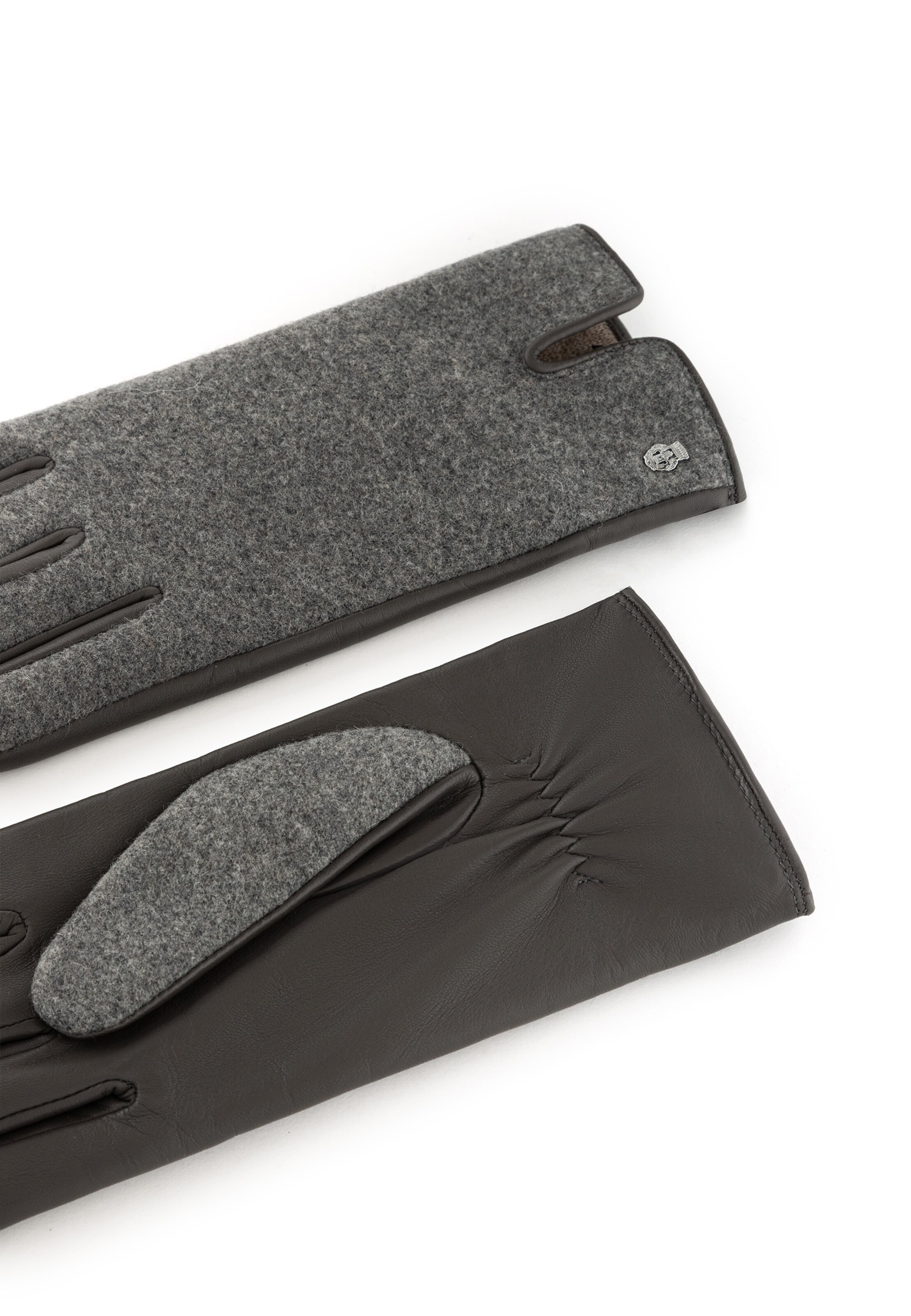 Roeckl Full Finger Gloves 'GRÜNWALD' in Grey