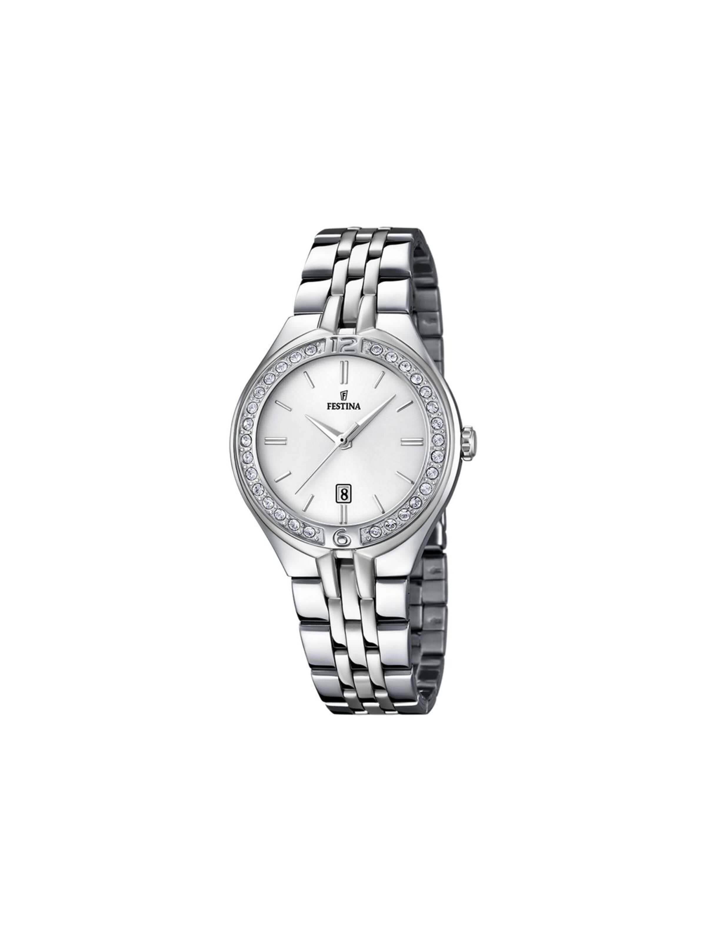 Montre à affichage analogique 'Festina - Date watch MADEMOISELLE - Quartz watch movement - Watch case width: 32.5 mm' FESTINA en argent : devant