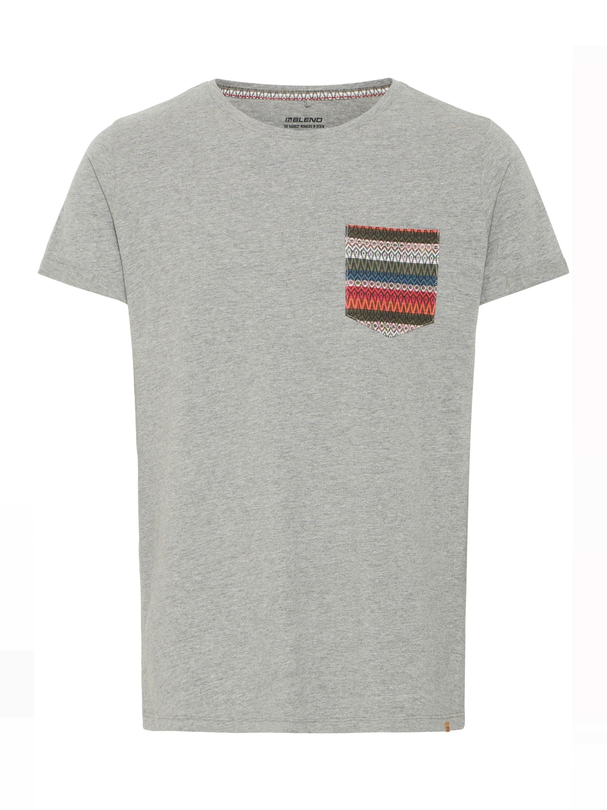 Maglietta 'ELANDRO' di BLEND in grigio: frontale