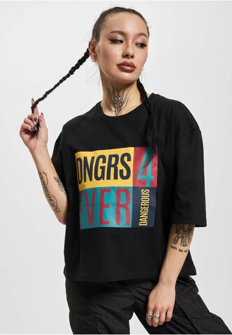 Tricou '4C' de la Dangerous DNGRS pe negru: față