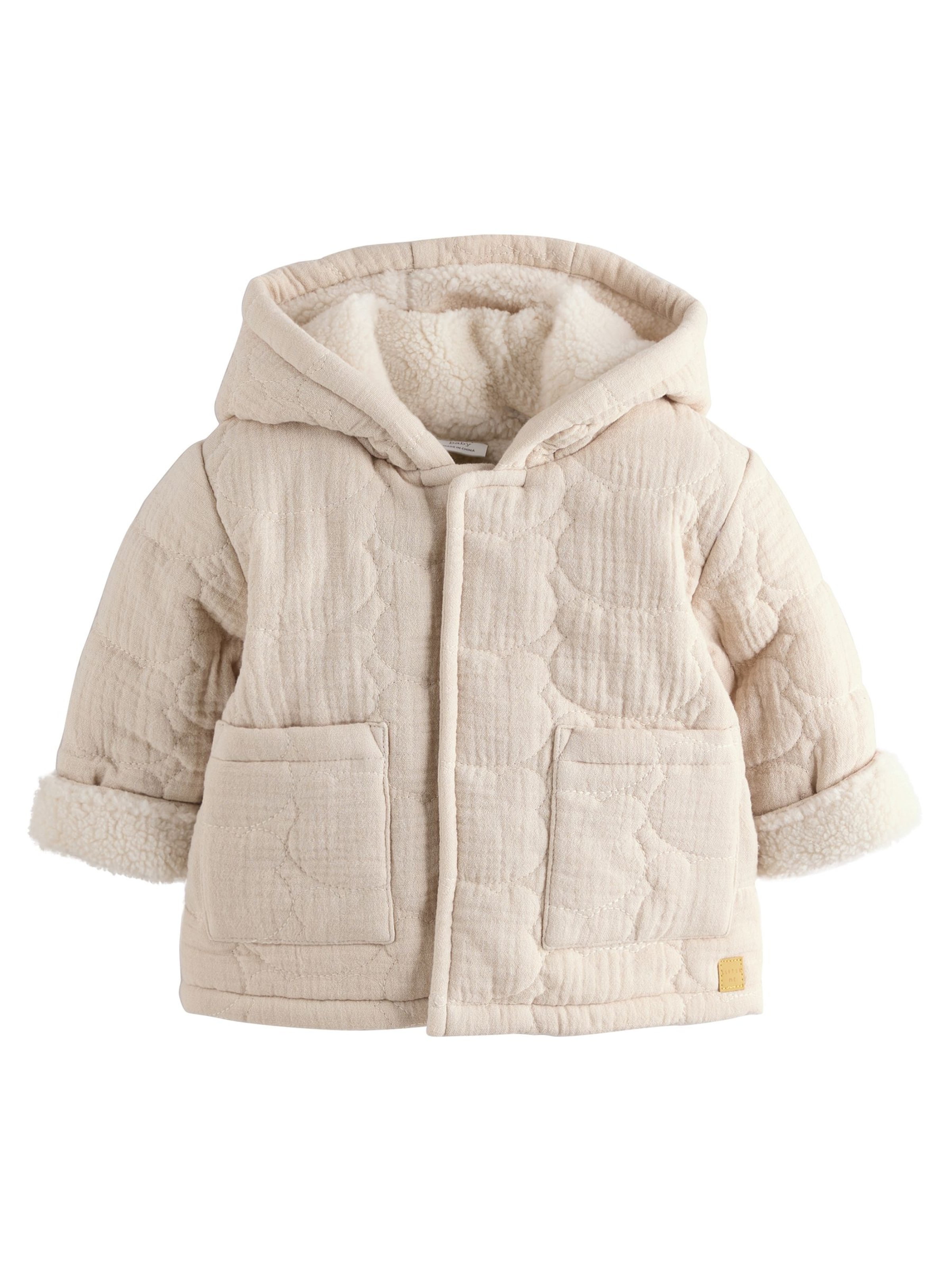 Next Χειμερινό μπουφάν σε μπεζ: μπροστά