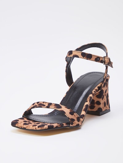 Trendyol Sandales à lanières en marron / moka / noir, Vue avec produit