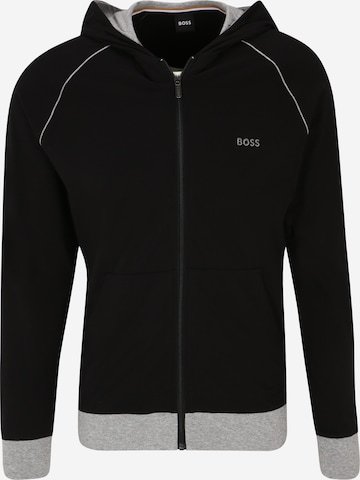 BOSS Orange Sweatjacke in Schwarz: predná strana