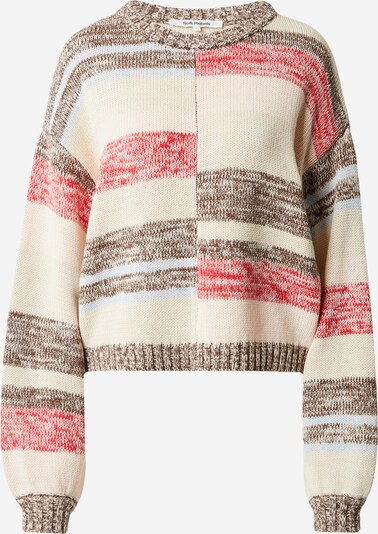 Soft Rebels Pullover 'Carly' in beige / hellblau / braunmeliert / rotmeliert, Produktansicht