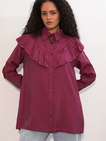 Bigdart Blouse in Rood: voorkant