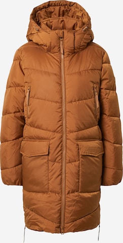 TOM TAILOR DENIM Winter Coat in Brown: front