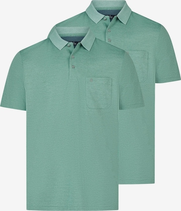 Ragman Shirt 'Basic' in Green: front