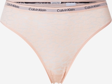 Slip Calvin Klein Underwear en rose : devant