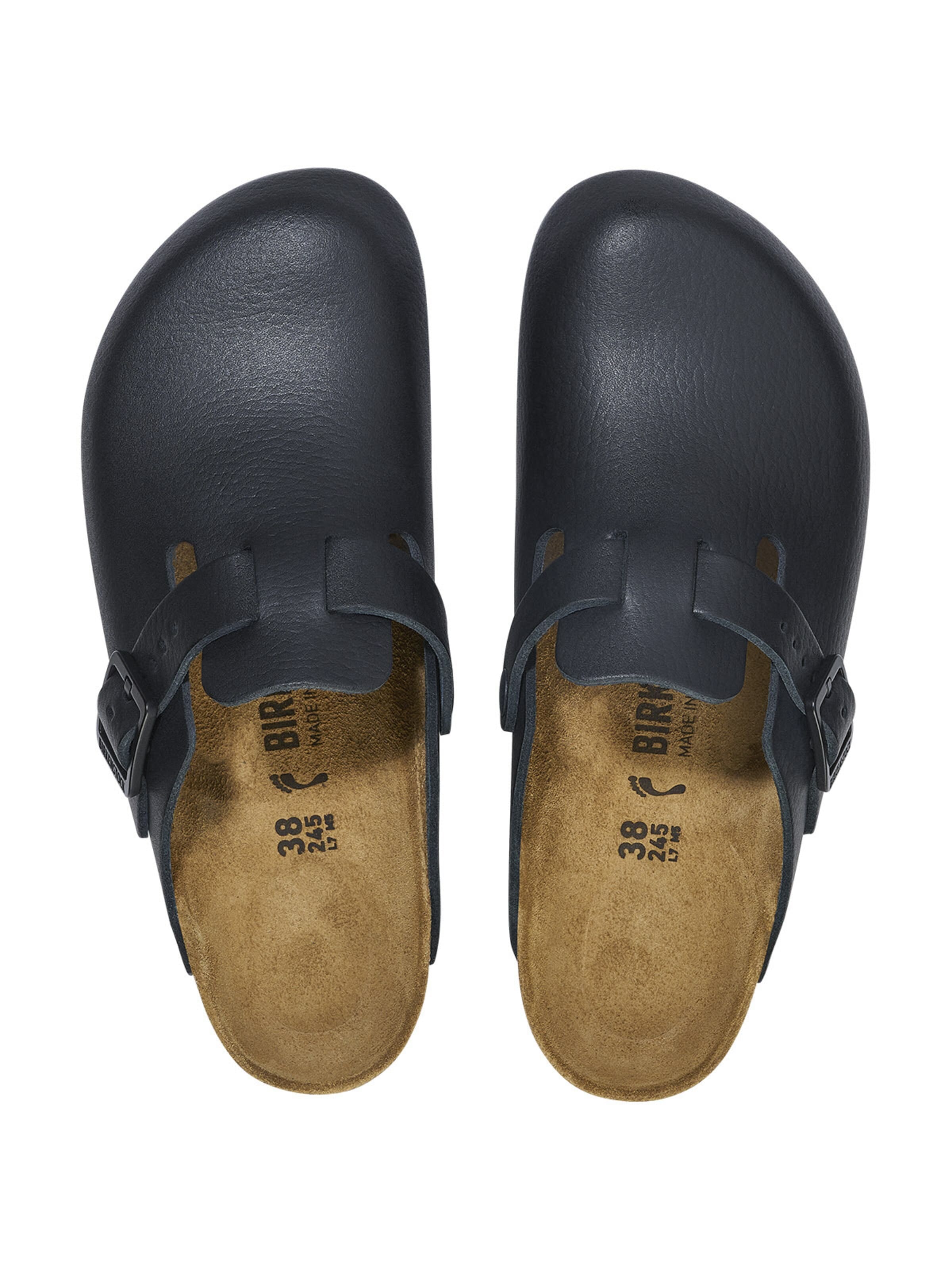 BIRKENSTOCK Clogs 'Freizeitschuhe Boston Pro in schwarz'‌‌‌‌‌‌‌ in Schwarz