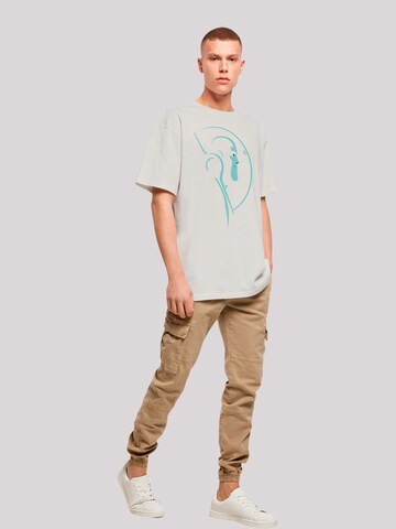 T-Shirt 'Buzz Lightyear Space Helmet Stare' F4NT4STIC en gris