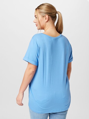 ONLY Carmakoma - Camiseta 'CARMA' en azul