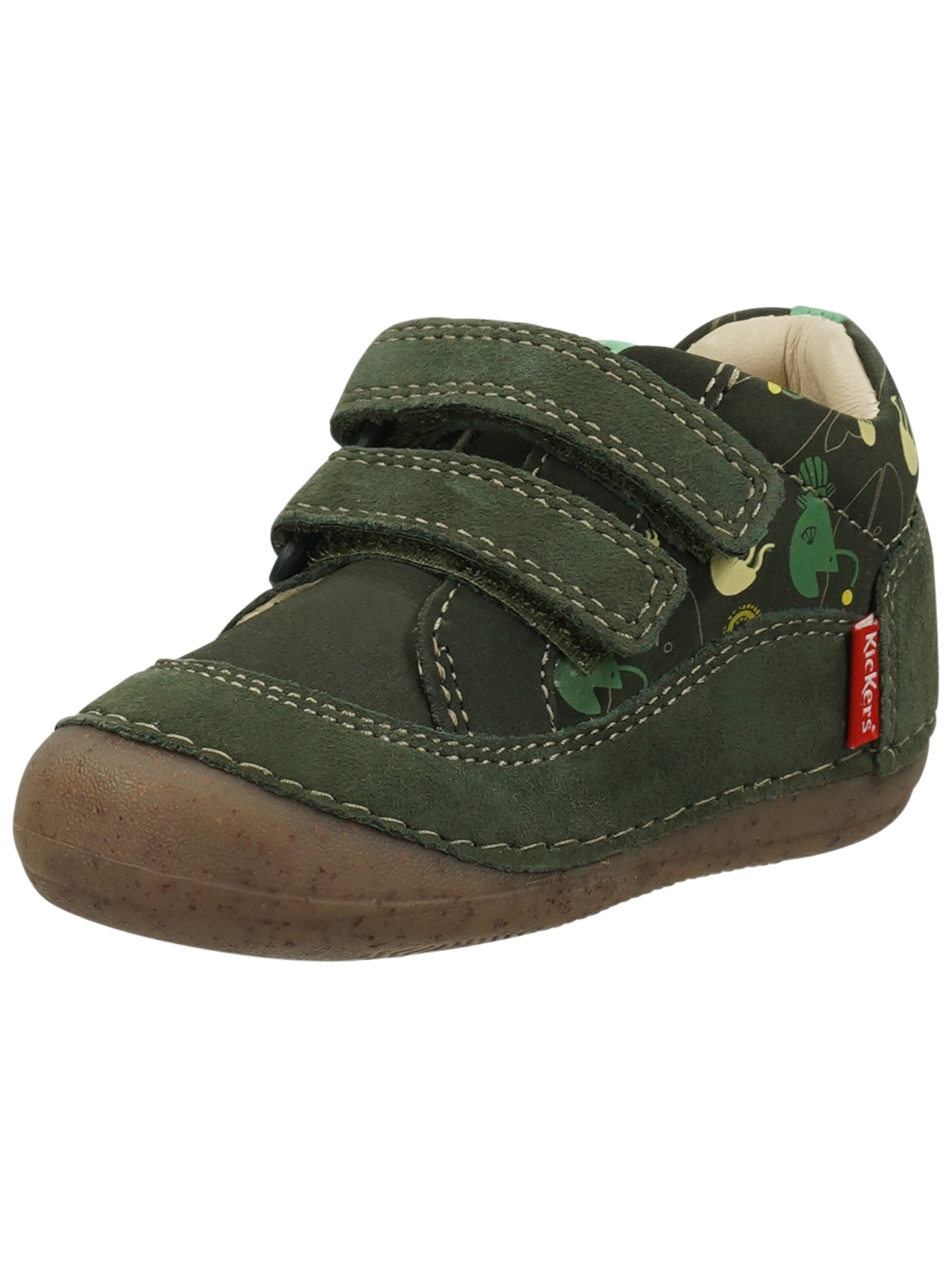 Baskets Kickers en vert : devant