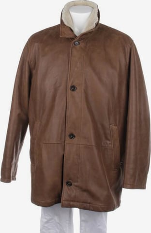 HECHTER PARIS Jacket & Coat in M-L in Brown: front