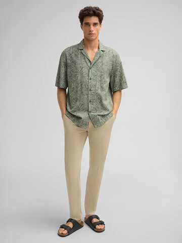 STRELLSON Comfort fit Button Up Shirt 'Cliro' in Green