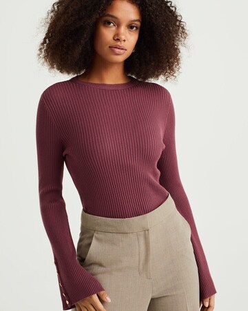 WE Fashion Пуловер в лилав