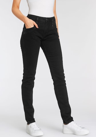 Herrlicher Slimfit Jeans 'Radina' in Schwarz