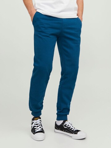 JACK & JONES Tapered Pants in Blue: front